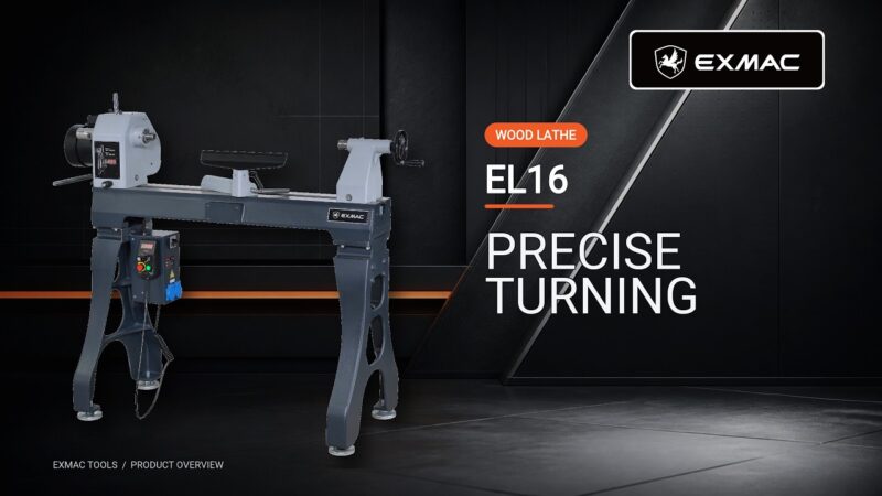 EXMAC_EL16_video_banner 16” Woodturning Lathe
