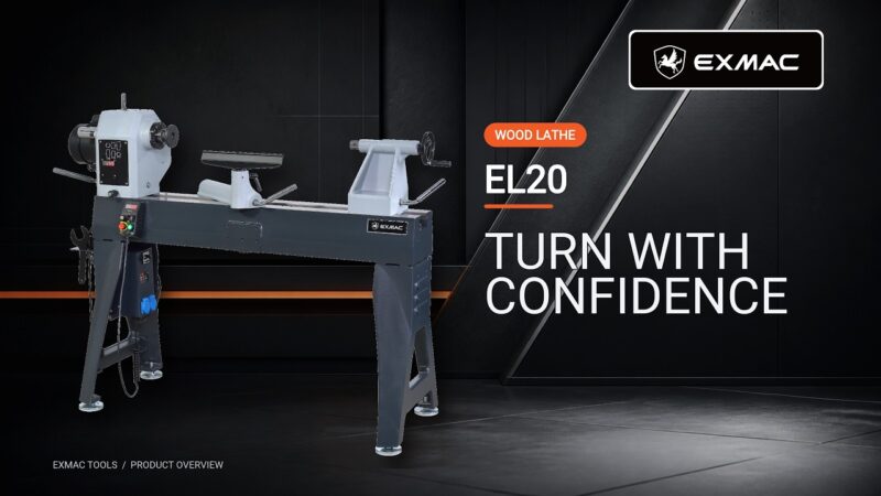 EXMAC_EL20_video_banner 20” Woodturning Lathe
